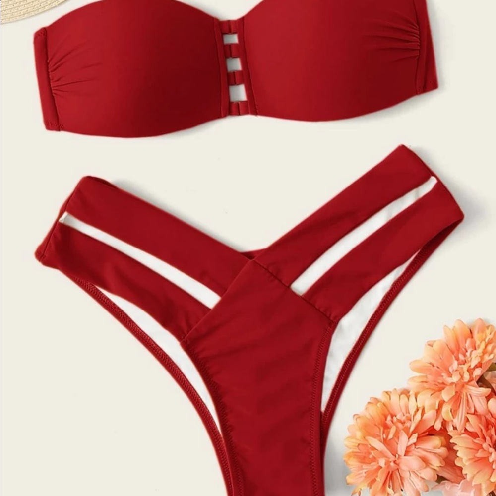 SHEIN Red Bikini